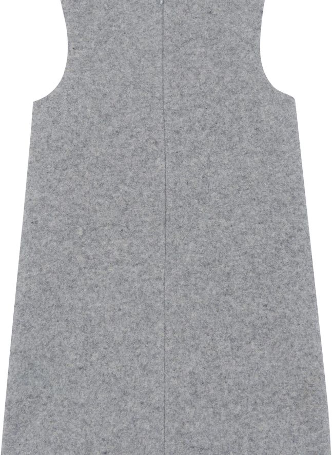 Robe Poches Laine | Gris chiné