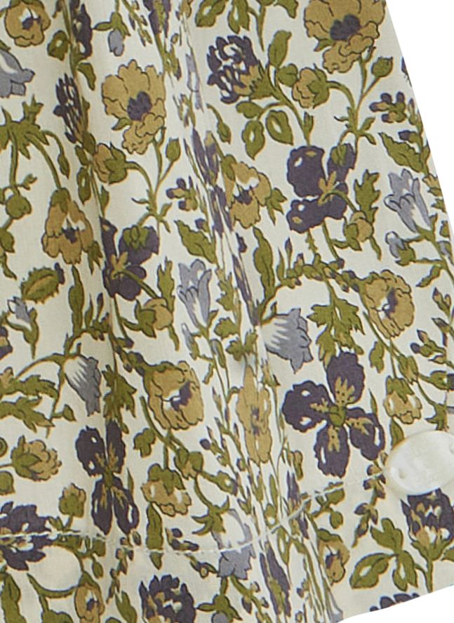 Robe Smockée Fleurie | Vert