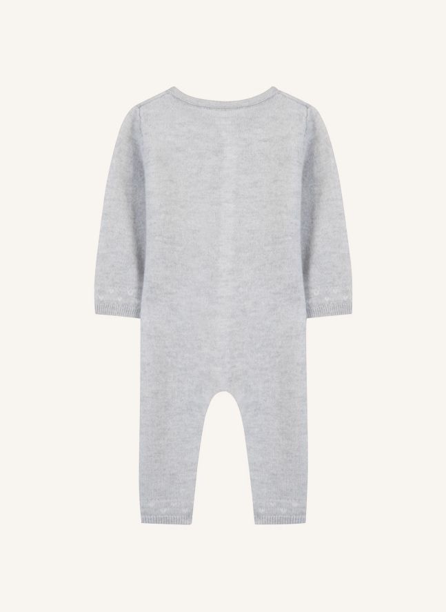 Wool Teddy Jumpsuit | Heather grey