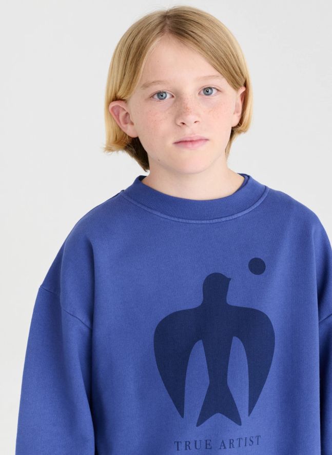 Sweat N°7 Coton Bio | Bleu