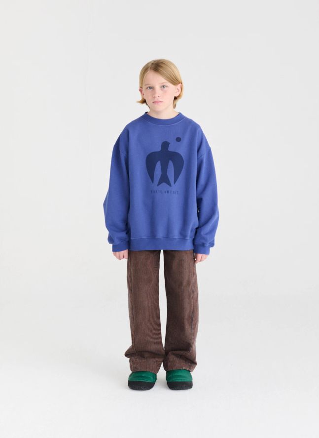 Sweat N°7 Coton Bio | Bleu