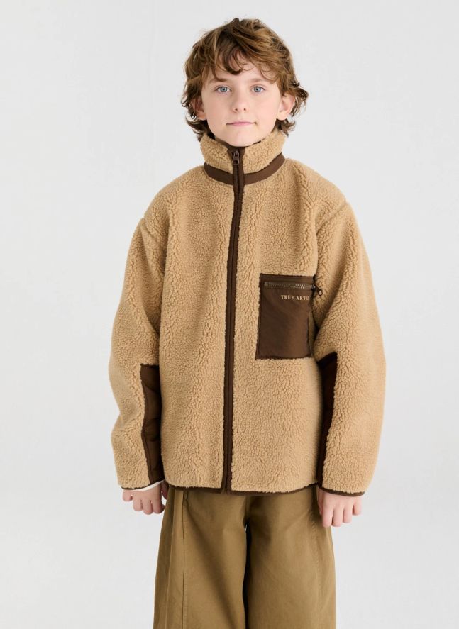 Veste Façon Sherpa Réversible N°3 | Marron