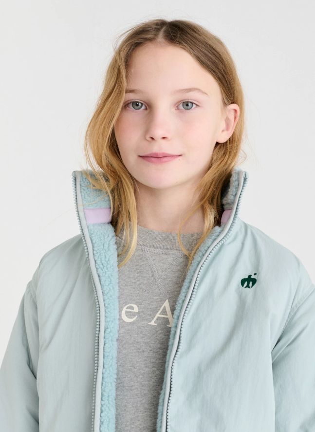 Veste Façon Sherpa Réversible N°3 | Bleu