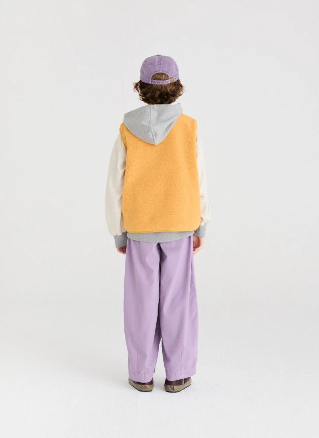 Veste Sans Manches Façon Sherpa N°6 | Jaune