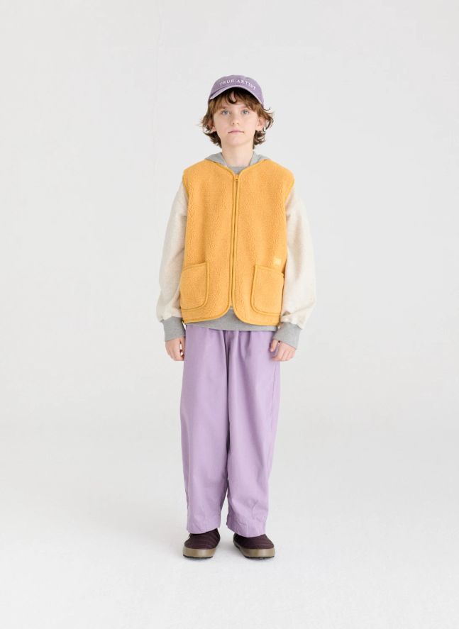 Veste Sans Manches Façon Sherpa N°6 | Jaune