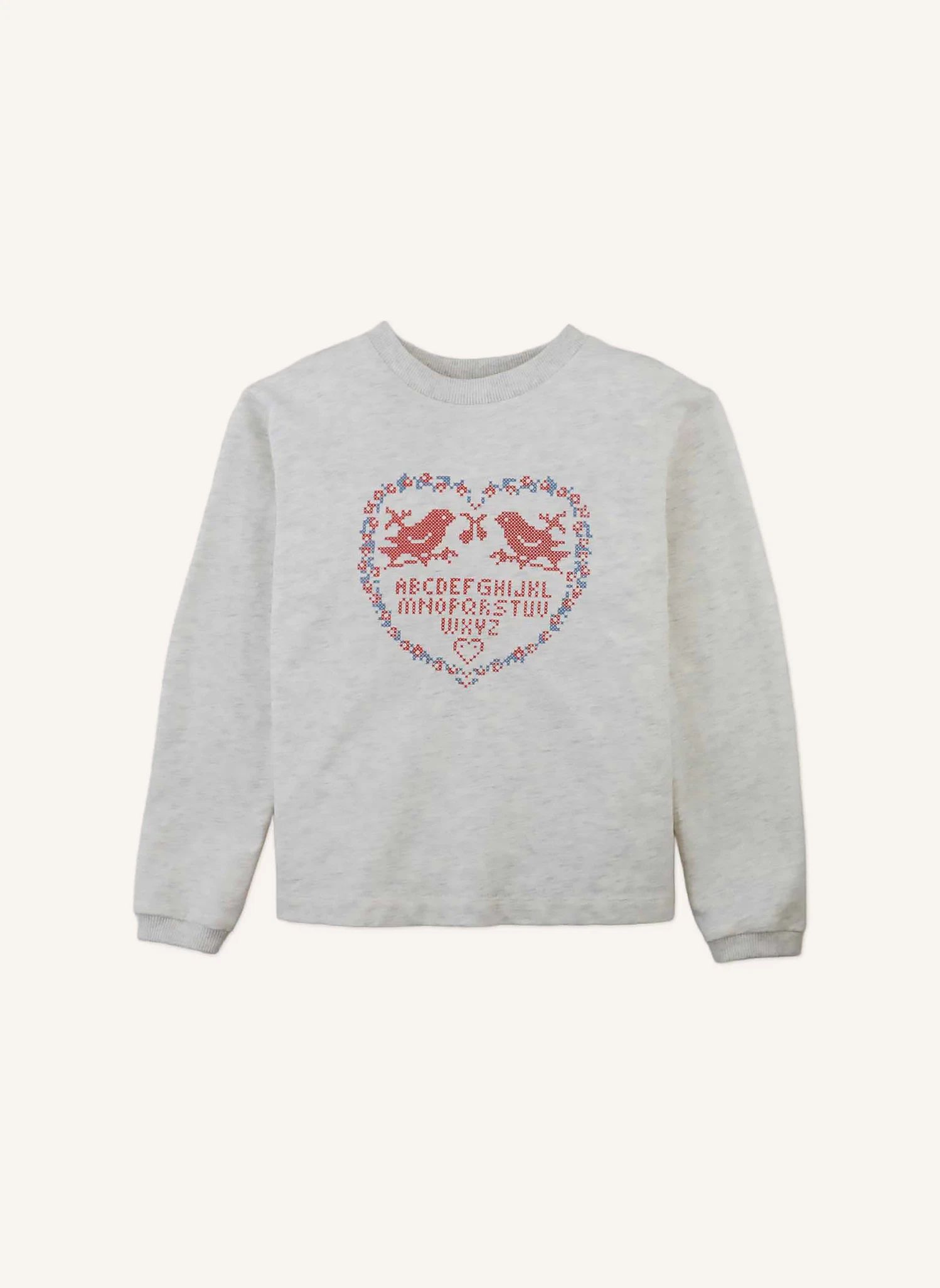 T-shirt Suzette | Beige chiné- Image produit n°0