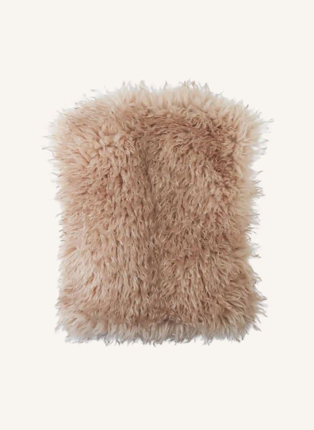 Veste Sans Manches Façon Fourrure Thomasina | Beige