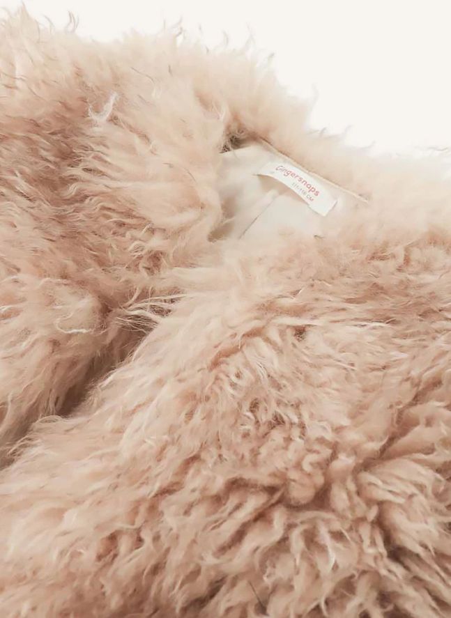 Veste Sans Manches Façon Fourrure Thomasina | Beige