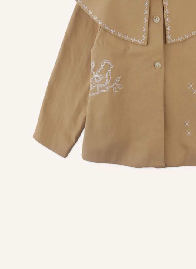 Philippa Cape Jacket | Camel