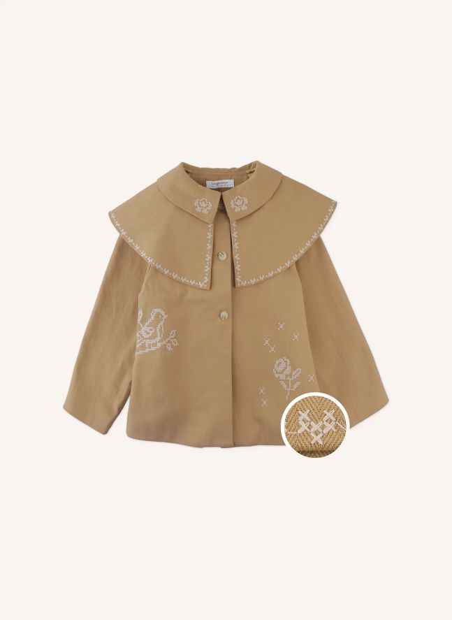 Philippa Cape Jacket | Camel