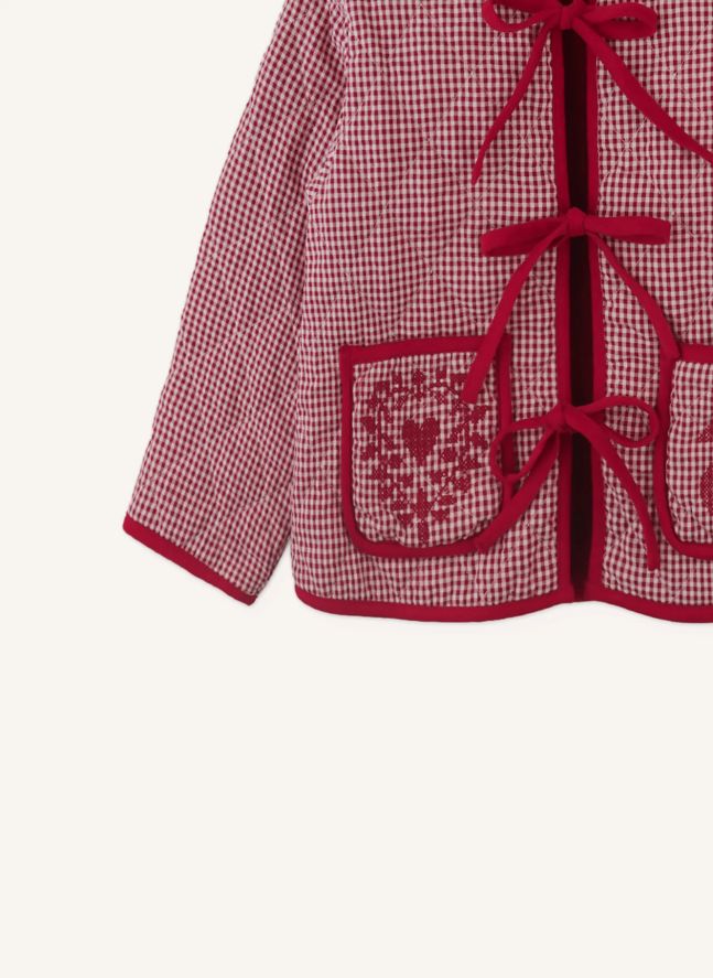 Lavinia Carreaux Jacket | Red