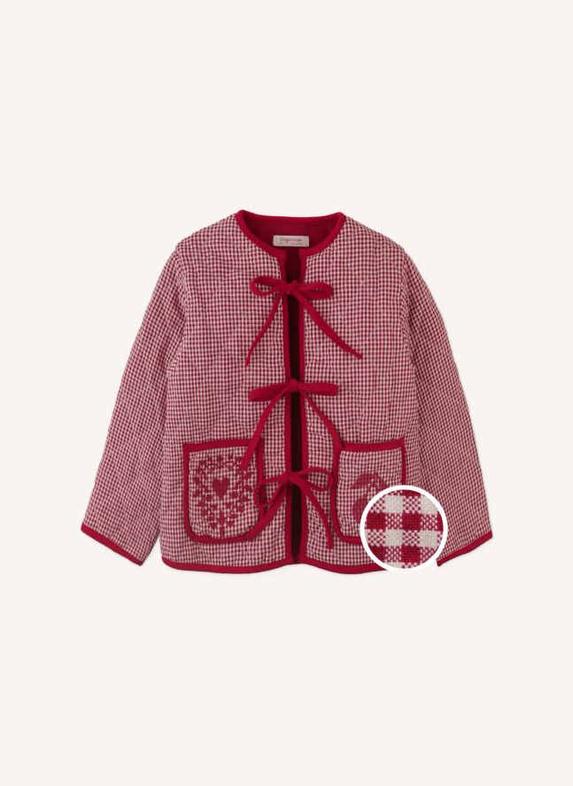 Lavinia Carreaux Jacket | Red