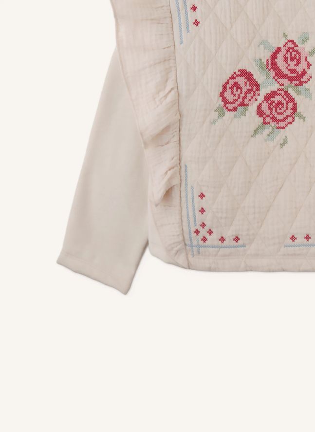 Sweat Volants Rosamund | Beige
