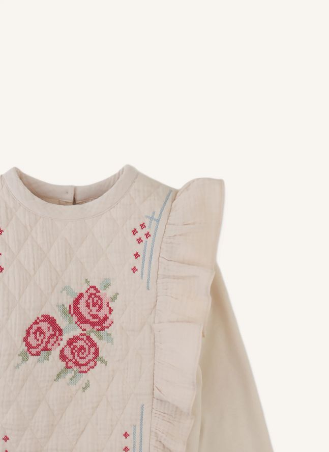 Sweat Volants Rosamund | Beige