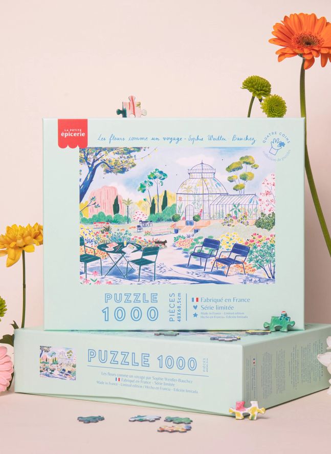 Puzzle Les Fleurs Comme un Voyage - 1000 pieces