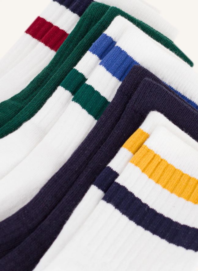Lot de 5 Paires de Chaussettes | Blanc