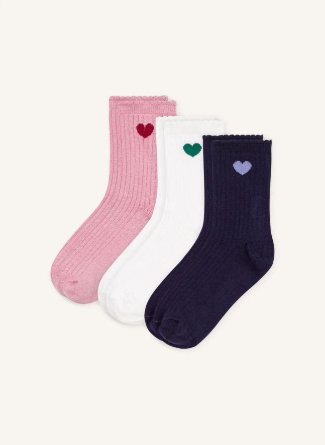 Chaussettes Cœur | Rose