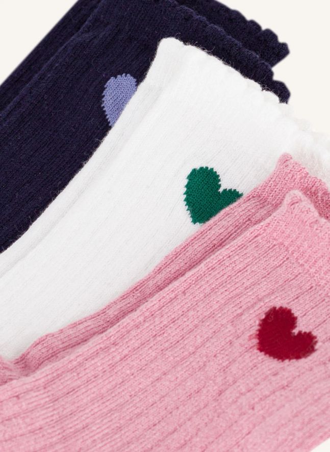 Chaussettes Cœur | Rose