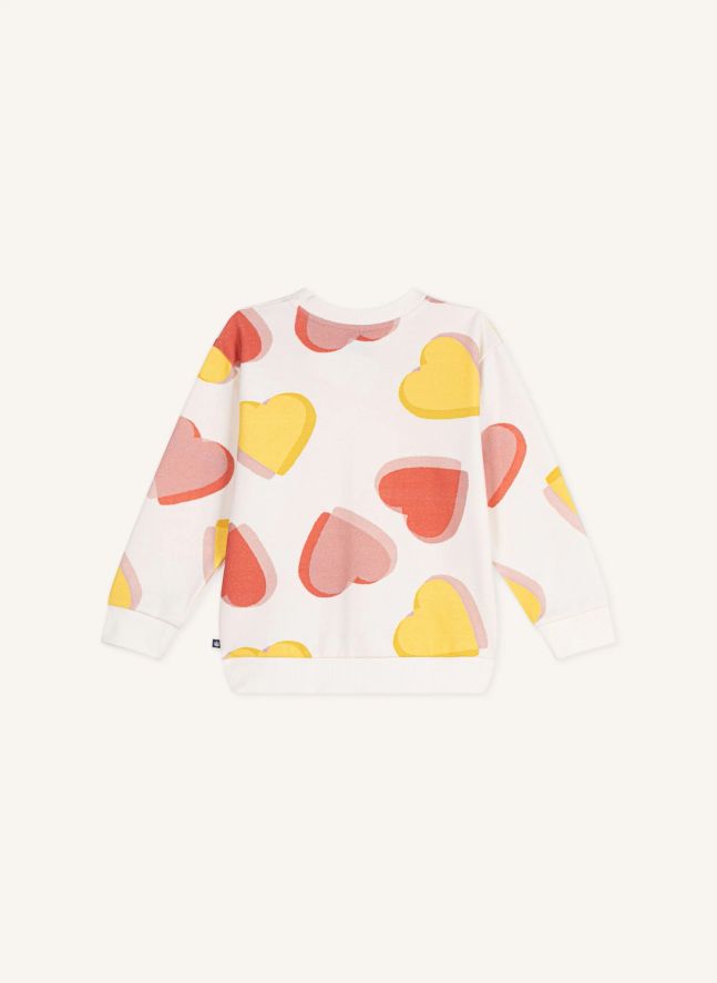 Sweat Cœurs | Blanc