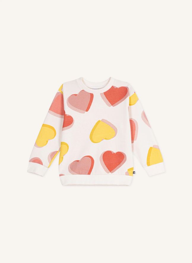 Sweat Cœurs | Blanc