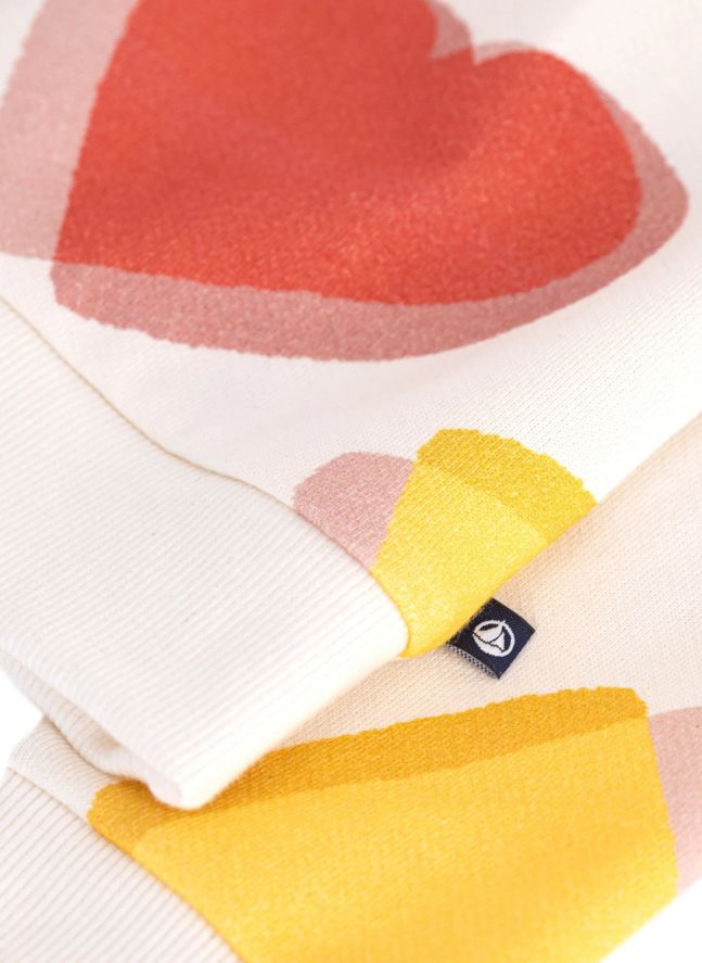 Sweat Cœurs | Blanc