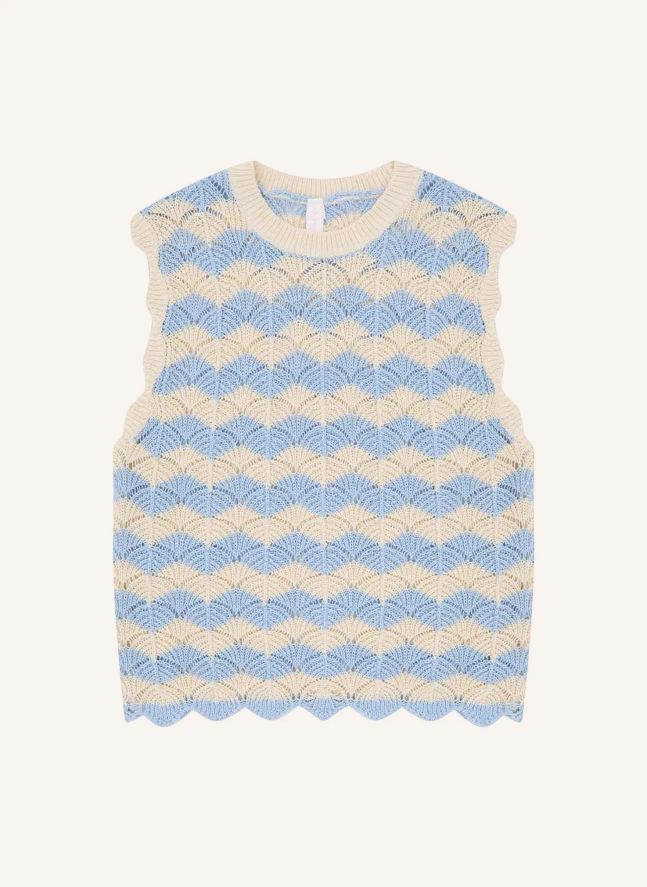 Top Maille Aster | Bleu