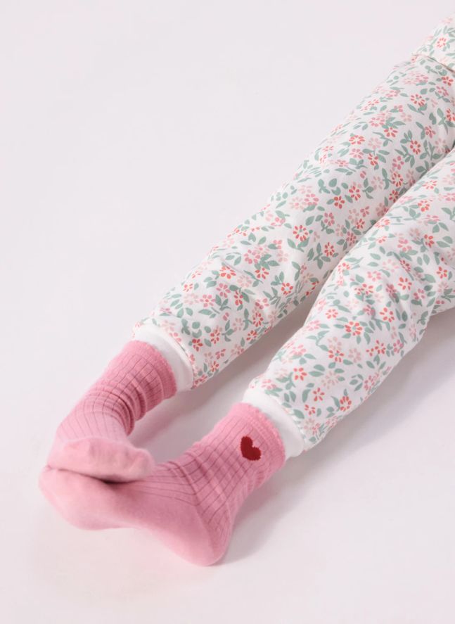 Chaussettes Cœur | Rose