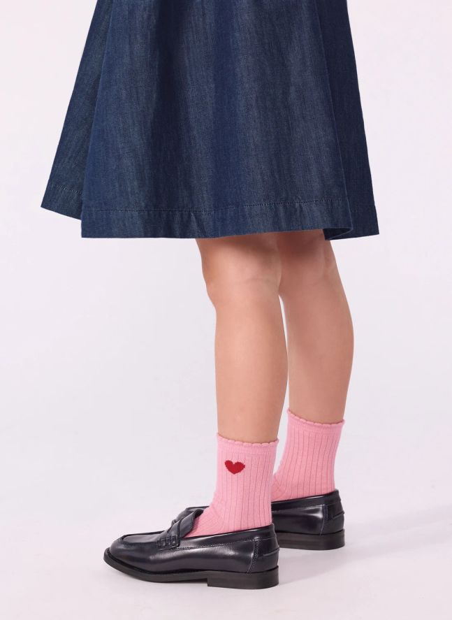 Chaussettes Cœur | Rose