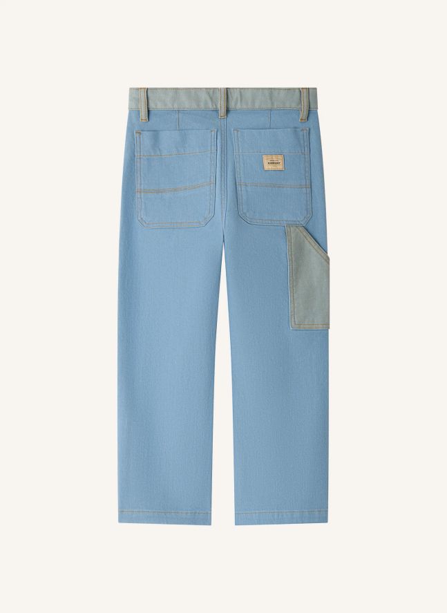 Pantalon Gael Coton Bio | Bleu Clair