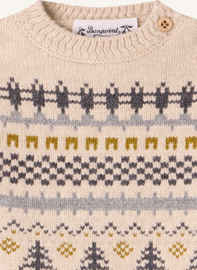 Pull Chiné Dalmire Jacquard Hivernal Laine | Ficelle