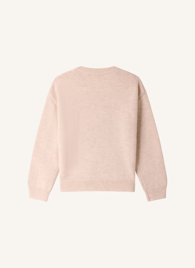 Pull Tahini Peinture Laine | Beige