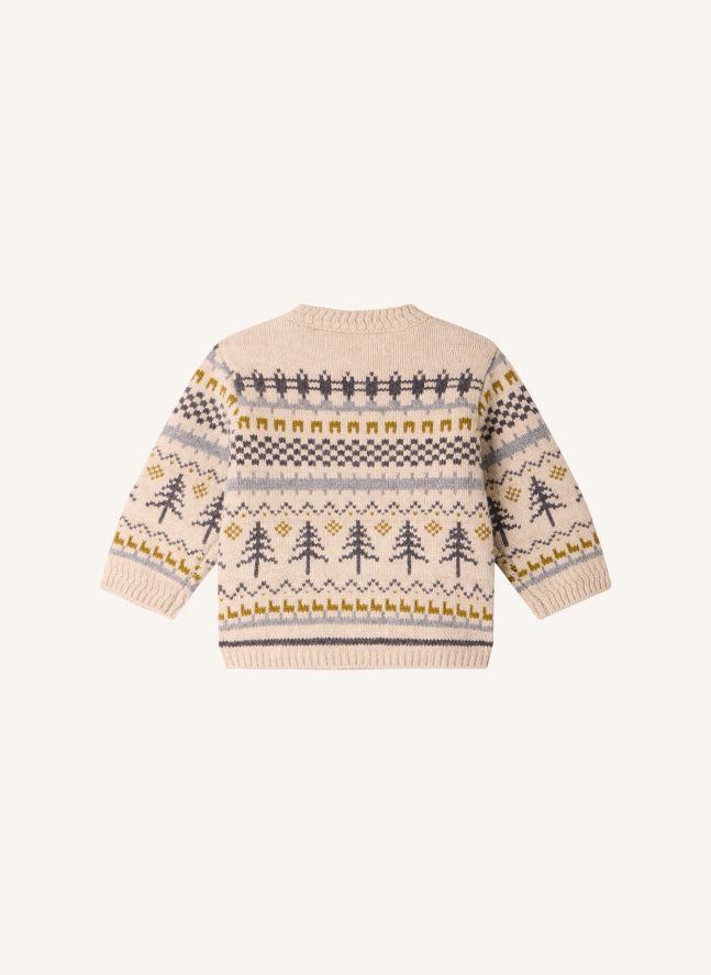 Pull Chiné Dalmire Jacquard Hivernal Laine | Ficelle