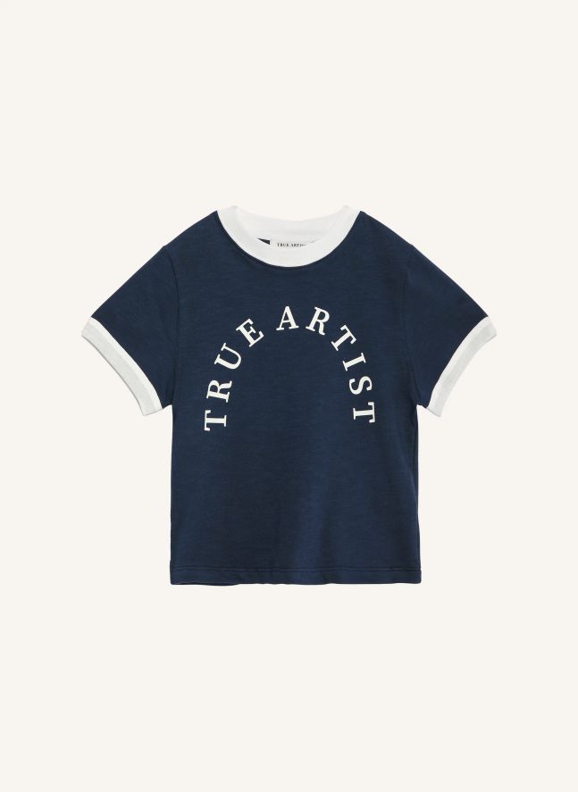 T-shirt N°25 | Bleu foncé
