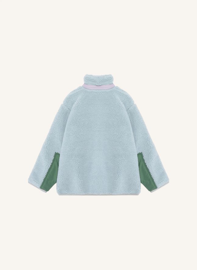 Veste Façon Sherpa Réversible N°3 | Bleu