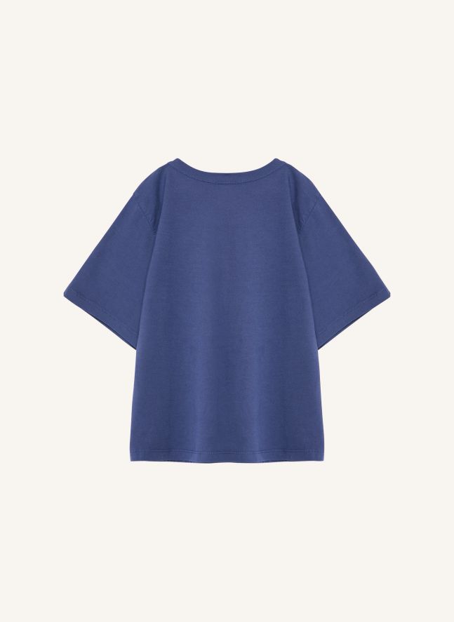 T-shirt N°5 Coton Bio | Bleu marine