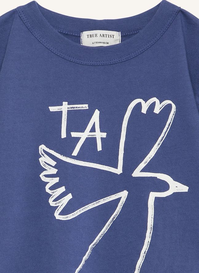 T-shirt N°5 Coton Bio | Bleu marine