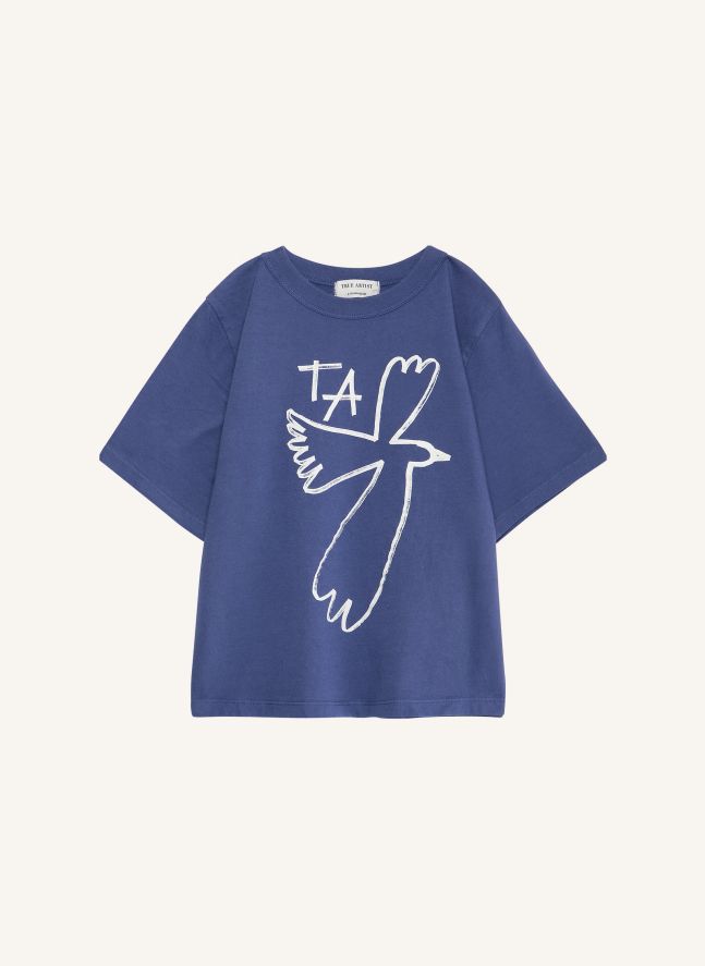 T-shirt N°5 Coton Bio | Bleu marine