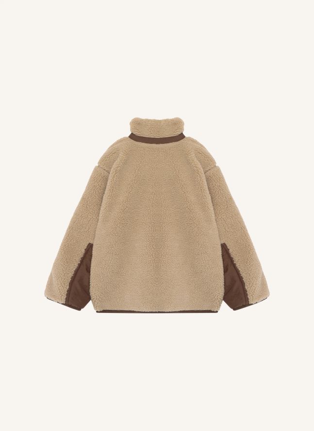 Veste Façon Sherpa Réversible N°3 | Marron