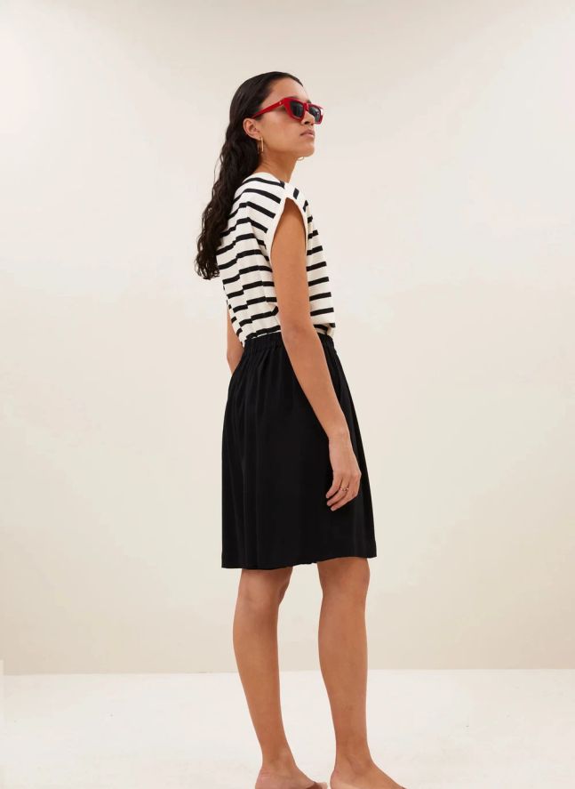 Top Rayures Tobi Coton Bio | Ecru