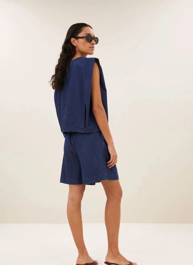 Top Ginza Denim | Bleu marine