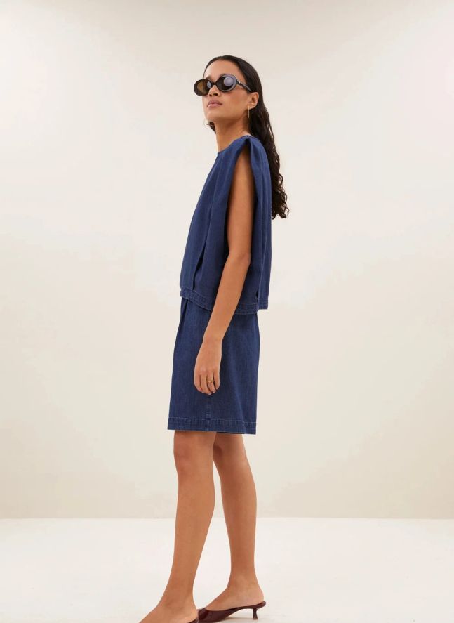 Top Ginza Denim | Bleu marine