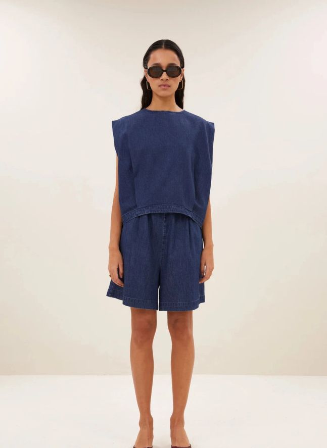 Top Ginza Denim | Bleu marine