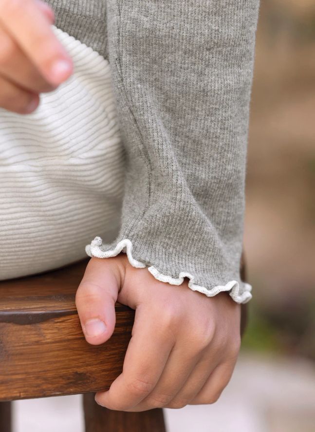 Jersey con cuello Bourdon | Gris