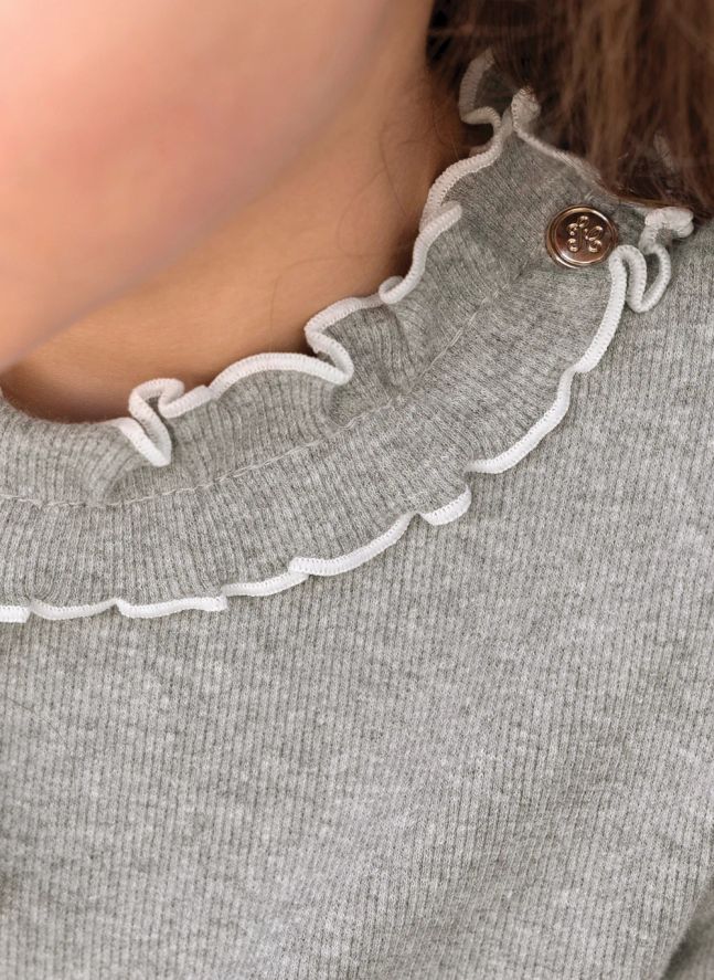 Jersey con cuello Bourdon | Gris