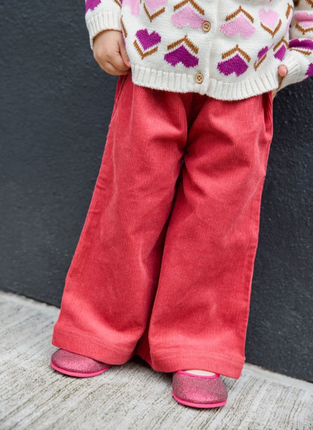 Pantalon Pampa Velours Côtelé | Framboise