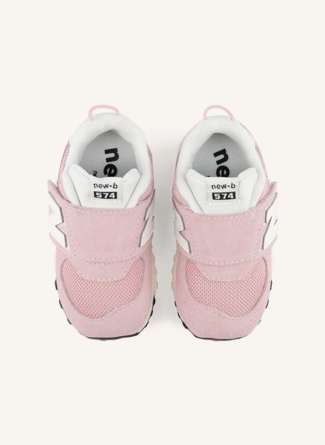 Baskets Scratchs Ouverture Totale 574 | Rose poudré