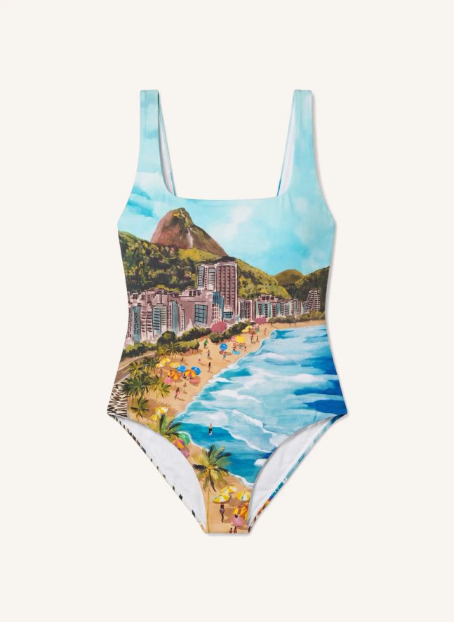 Maillot Une Pièce Copacabana | Bleu