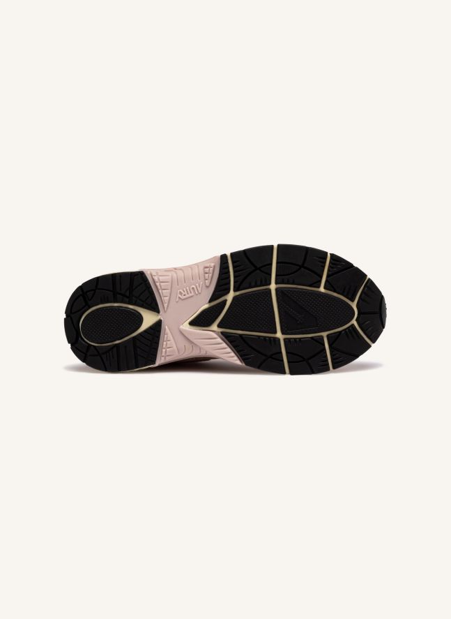 Baskets Hyperway Low Suède | Rose poudré
