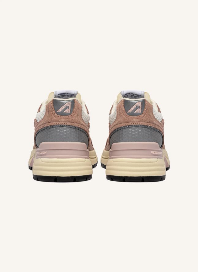 Baskets Hyperway Low Suède | Rose poudré
