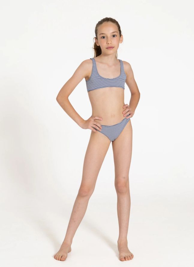 Maillot de Bain Loan Rayé | Bleu marine